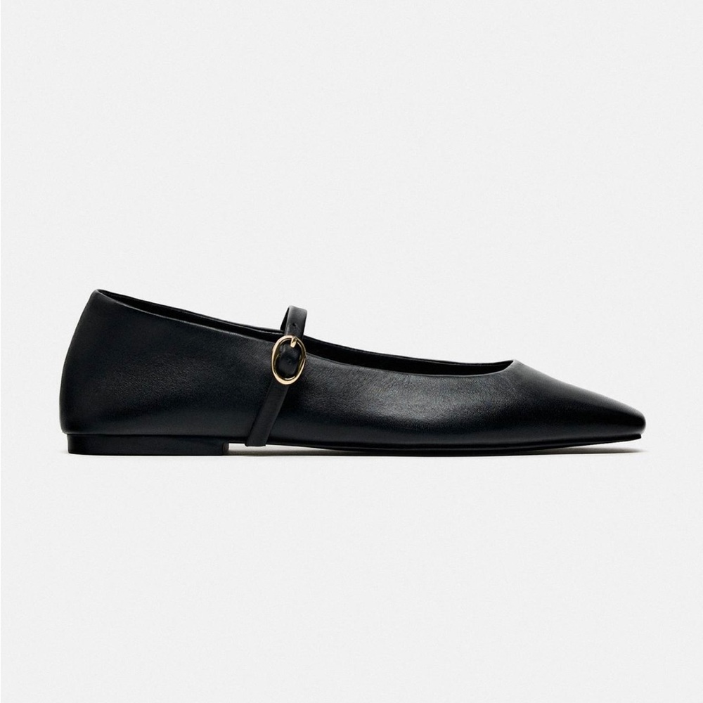Leather ballet flats - ZARA - size 7.5 / 38